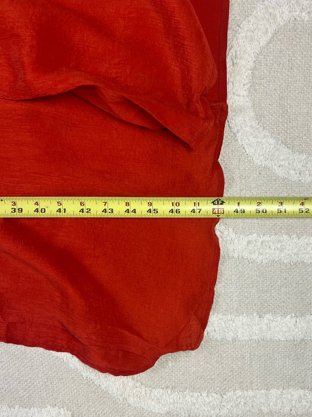 Vintage Dana Buchman Silk Button-Down Midi Shirt Dress/ Duster Copper Orange - 8 - Picture 8 of 14